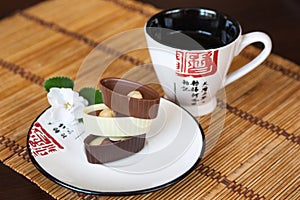 Asian tea and sweets