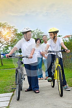 Asian three generation Family