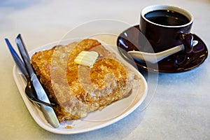 Asian Toasted Bread with Butter and Honey