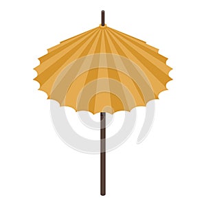 Asian umbrella icon, isometric style
