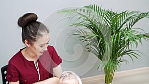 Asian woman beautician consulting the patient before a beauty treatment in Spa salon