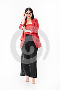 Asian woman in casual dress