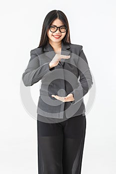 Asian woman in casual dress