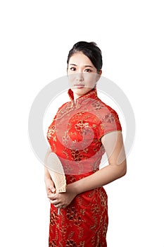 Asian woman in cheong sam photo