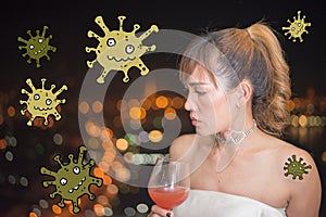 Asian woman drinking makes you more vulnerable to Covid-19 and other communicable diseases