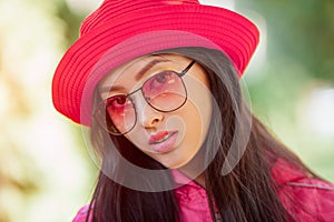 Asian woman fashion portrait