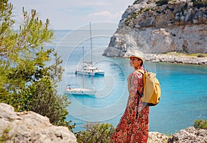 Anthony Quinn bay, trip to Rhodes island, Greece