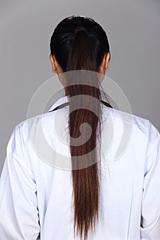 Asian Woman after make up hair style. no retouch, fresh face