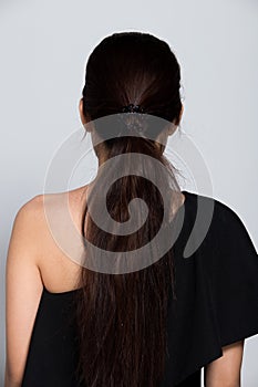 Asian Woman before make up hair style. no retouch, fresh face