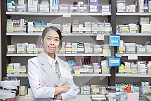 Asian woman a pharmacist photo