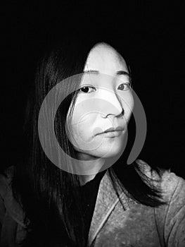 An asian woman portrait