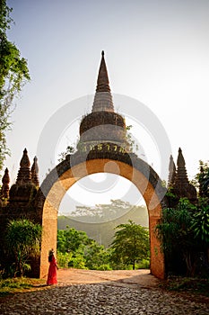 Asian woman standing at Khao Na Nai Luang Dharma Park