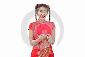 Asian woman in traditional chinese dress