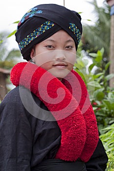 Asian woman, Yao, from Laos