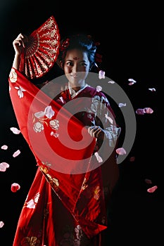 Asian women in kimonos are very beautiful