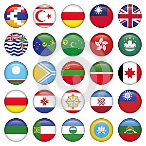 Asiatic Round Flags