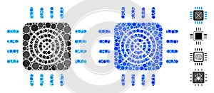 ASIC Processor Composition Icon of Spheric Items