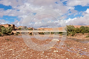 Asif Ounila river near kasbah Ait ben Haddou