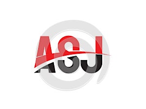 ASJ Letter Initial Logo Design Vector Illustration