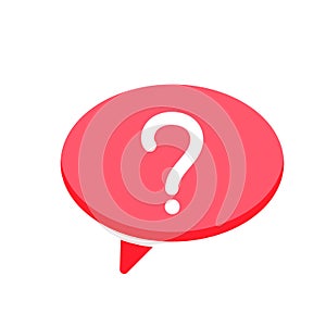 Ask bubble chat dialogue message questionmark speech icon photo