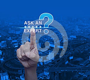 Ask an expert concept