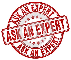 ask an expert red stamp