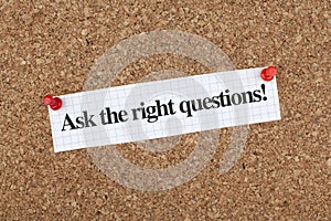 Ask The Right Questions photo