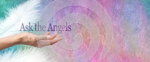 Ask Your Angels Parchment Banner