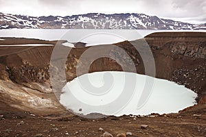 Askja and Viti craters in Iceland