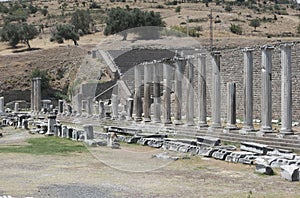 Asklepion ancient city in Pergamon, Turkey.