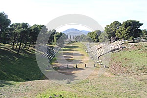 Asklepion Stadium. Ancient Theatre of Epidaurus.