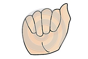 ASL A Hand Shape, Sign Language