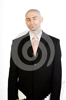 Asleep businessman