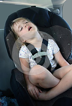 Asleep in the Car Seat photo