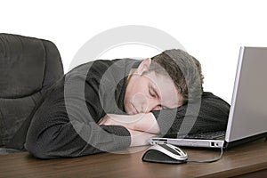 Asleep at the computer