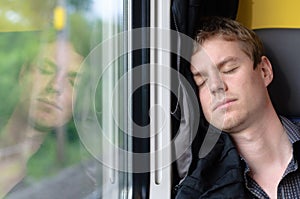 Asleep in the train