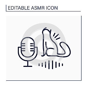 ASMR line icon