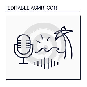 ASMR line icon