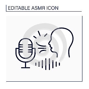 ASMR line icon