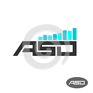 ASO letters logo. App store optimisation abbreviation icon.