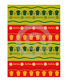 aso oke fabric illustration