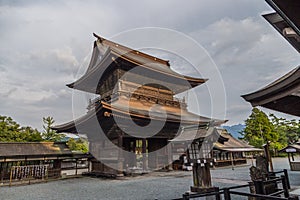 Aso Shrine, a Shinto Shrine in Aso, Kumamoto, Japan photo