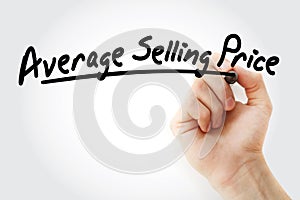 ASP - Average Selling Price acronym