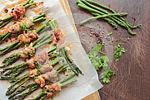 Asparagus with bacon