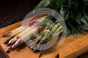 Asparagus bundle photo