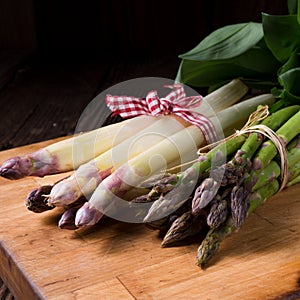 Asparagus bundle photo