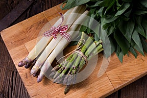 Asparagus bundle photo