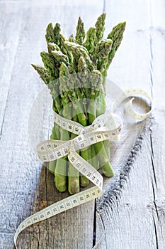 Asparagus and centimeter healthy lifestyle and diet photo