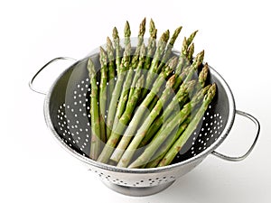 Asparagus in Colander