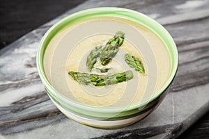 Asparagus cream soup